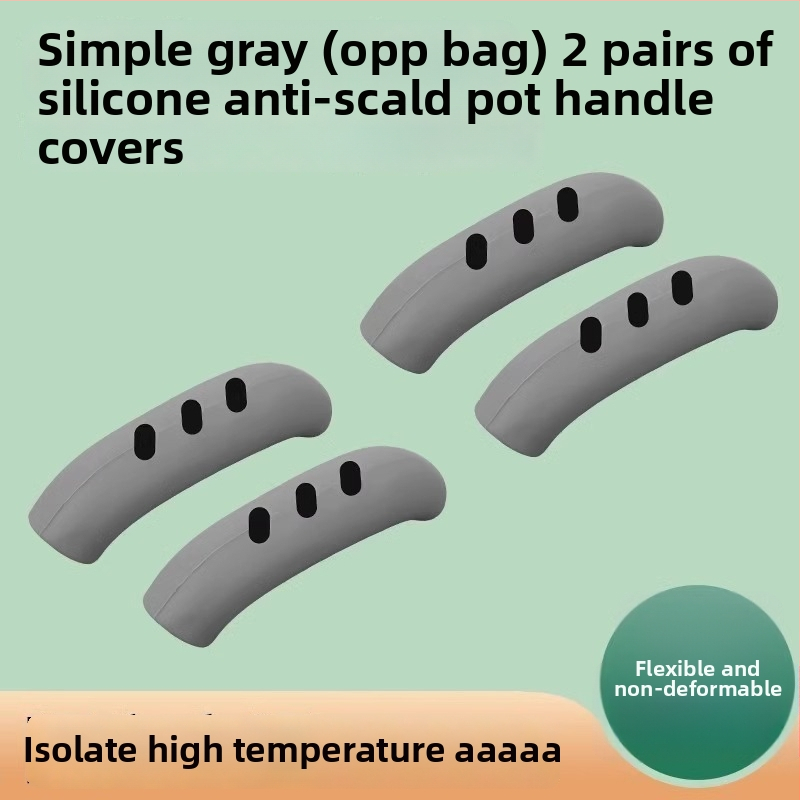 Silīkona pannas roktura vāciņš, aizsardzība pret apdegumiem un siltumizolāciju, universāla saderība ar pannām un wokiem