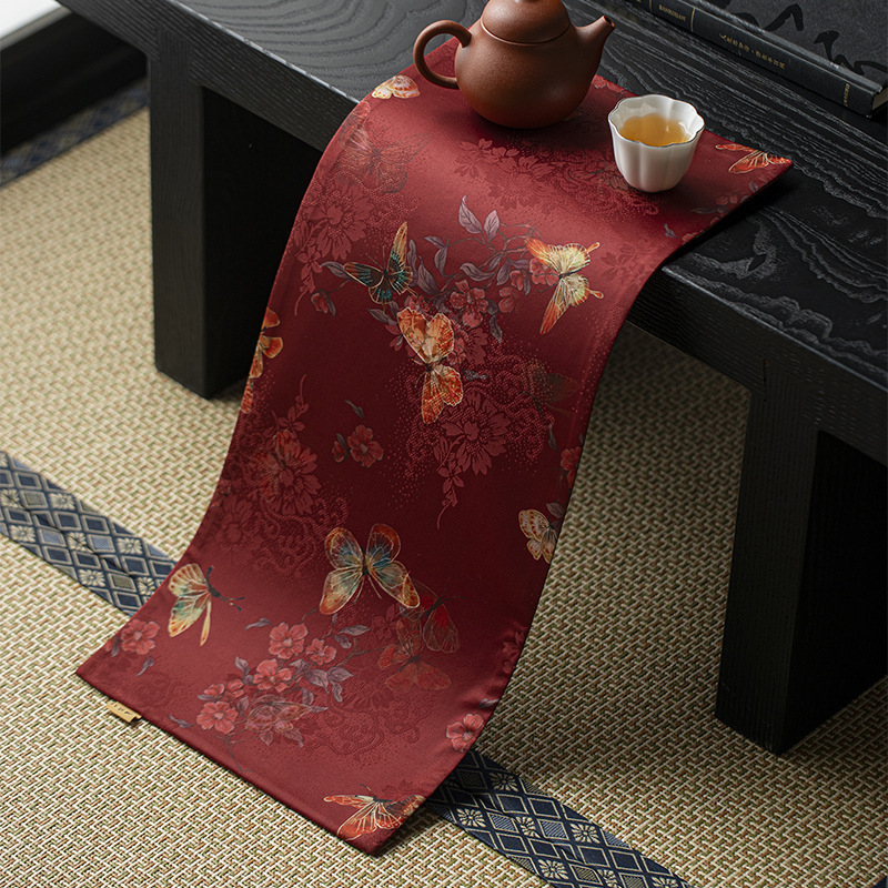 Audinio arbatos kilimėlis ceremonijai, storas šilumos izoliacija, kinietiško stiliaus ribota paviršius