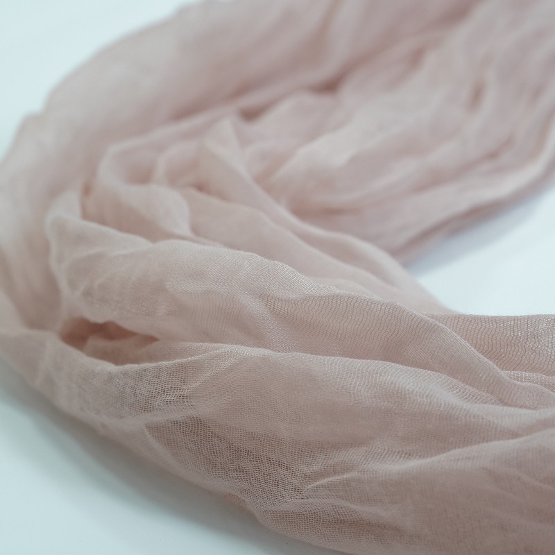 Boemski stolni runner od poliestera s voile i cheesecloth, jednobojan, za vjenčanje i zabave