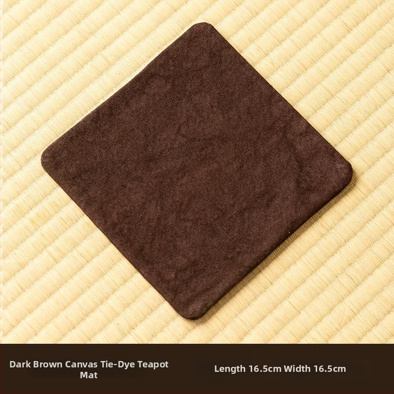 Arbatų kilimėlis iš audinio su tie-dye dizainu, dvipusis, sugeriantis, tinkamas kaip arbatos padėklas ir puodelio laikiklis