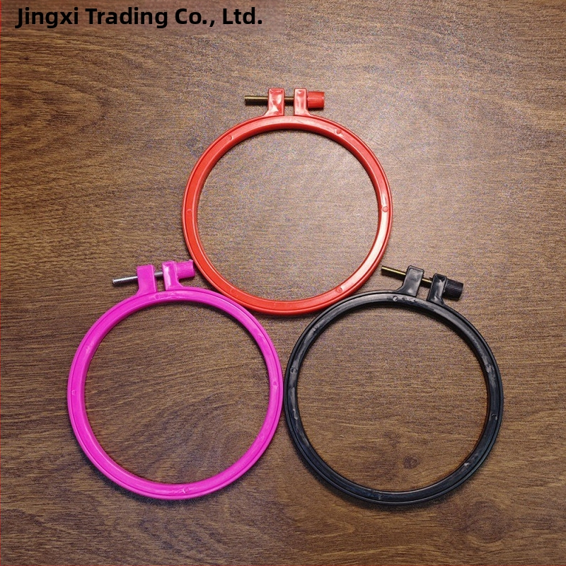 Körkörös keret keresztszemes hímzéshez bambusz imitációs dizájnnal, márka Scenery, anyag: műanyag lemez, hímzés típusa: keresztszemes, stílus Ming és Qing klasszikusok