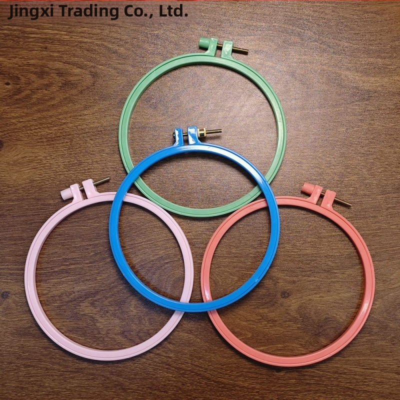 Körkörös keret keresztszemes hímzéshez bambusz imitációs dizájnnal, márka Scenery, anyag: műanyag lemez, hímzés típusa: keresztszemes, stílus Ming és Qing klasszikusok