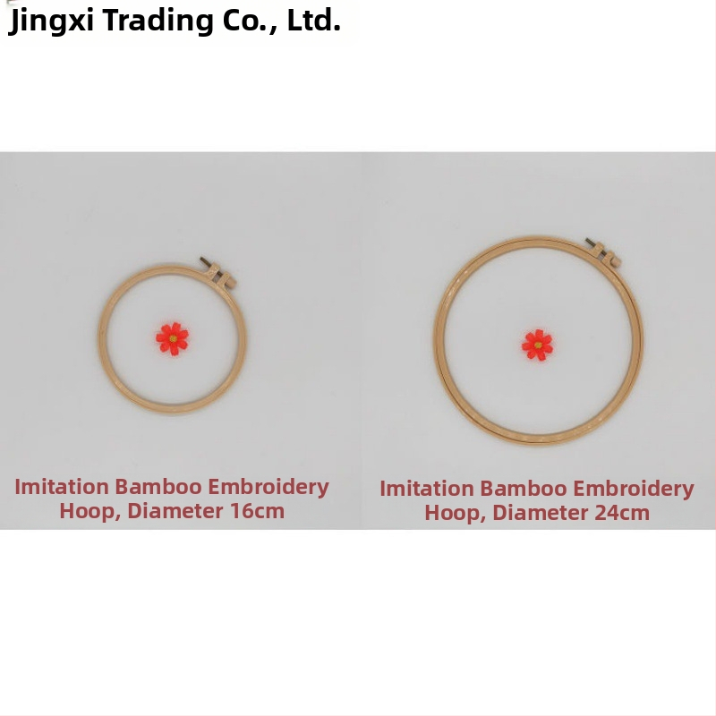 Körkörös keret keresztszemes hímzéshez bambusz imitációs dizájnnal, márka Scenery, anyag: műanyag lemez, hímzés típusa: keresztszemes, stílus Ming és Qing klasszikusok