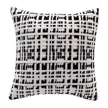 Geometrijska pliš navlaka za jastuk, lagani luksuz, PP pamuk punjenje, bez umetka