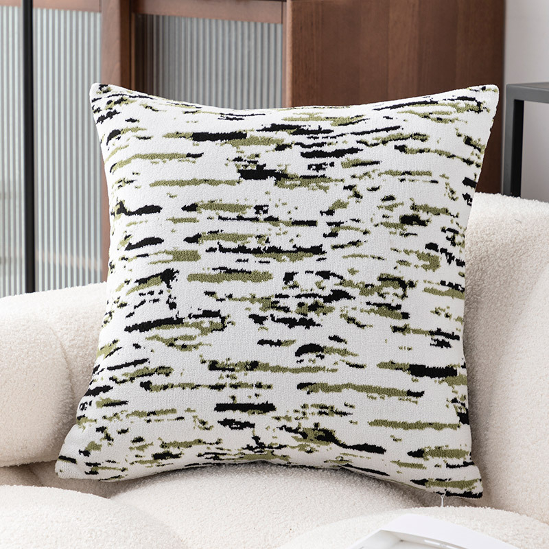 Geometrijska pliš navlaka za jastuk, lagani luksuz, PP pamuk punjenje, bez umetka