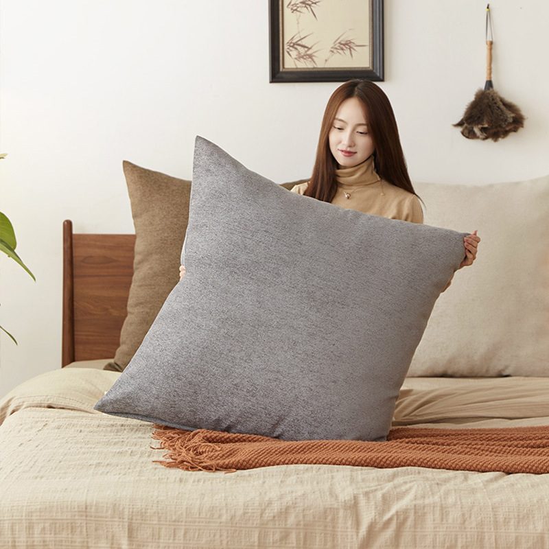 Jastuk s Chenille navlakom, jednostavan uzorak, punilo PP pamuk, moderni minimalistički stil