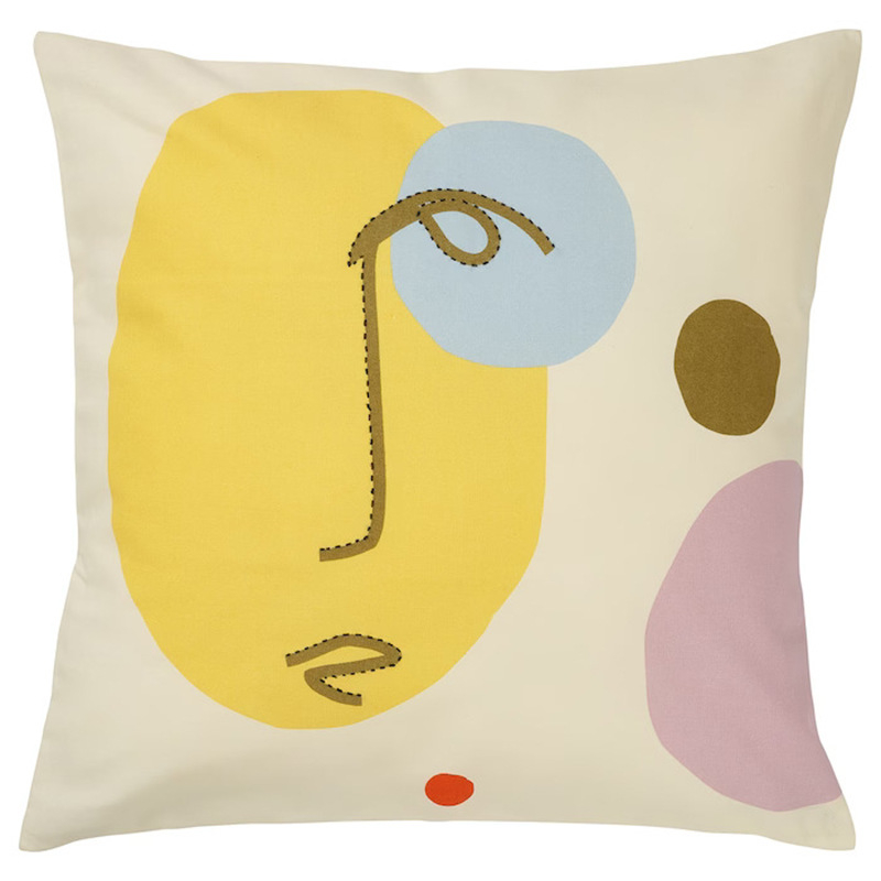 Jastučnica s plišem, geometrijski uzorak, digitalni tisak, skandinavski stil