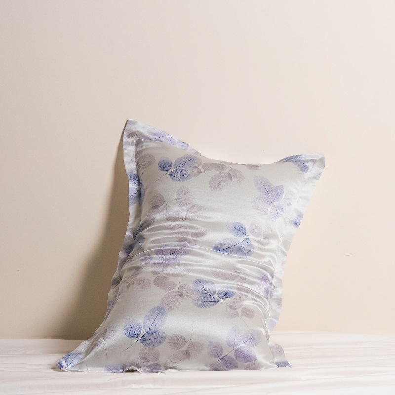 Husă de pernă din 100% Mătase Mulberry, imprimare digitală, stil modern minimalist, personalizare: Da