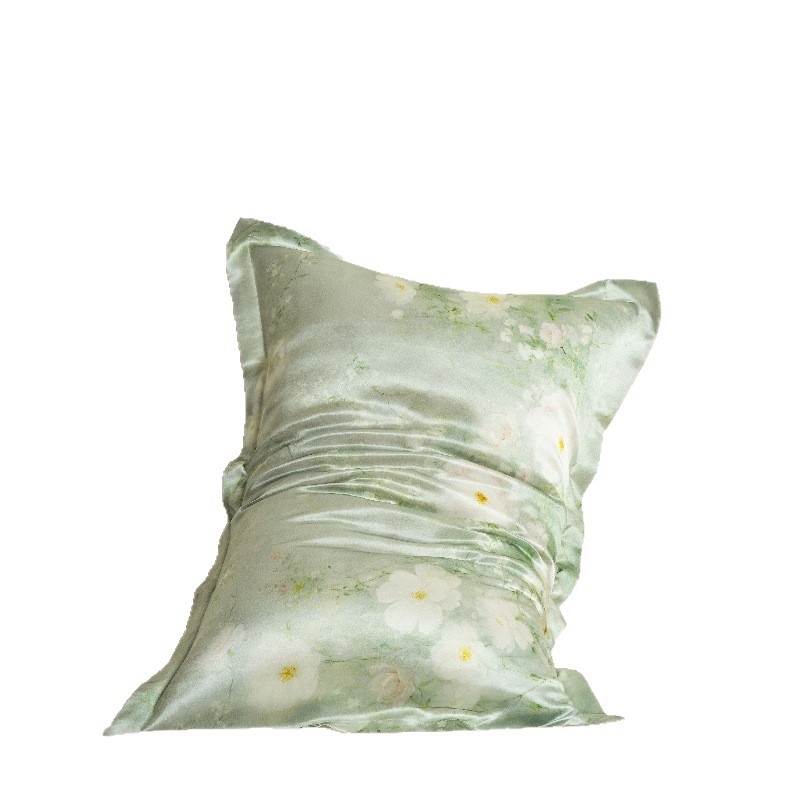 Husă de pernă din 100% Mătase Mulberry, imprimare digitală, stil modern minimalist, personalizare: Da