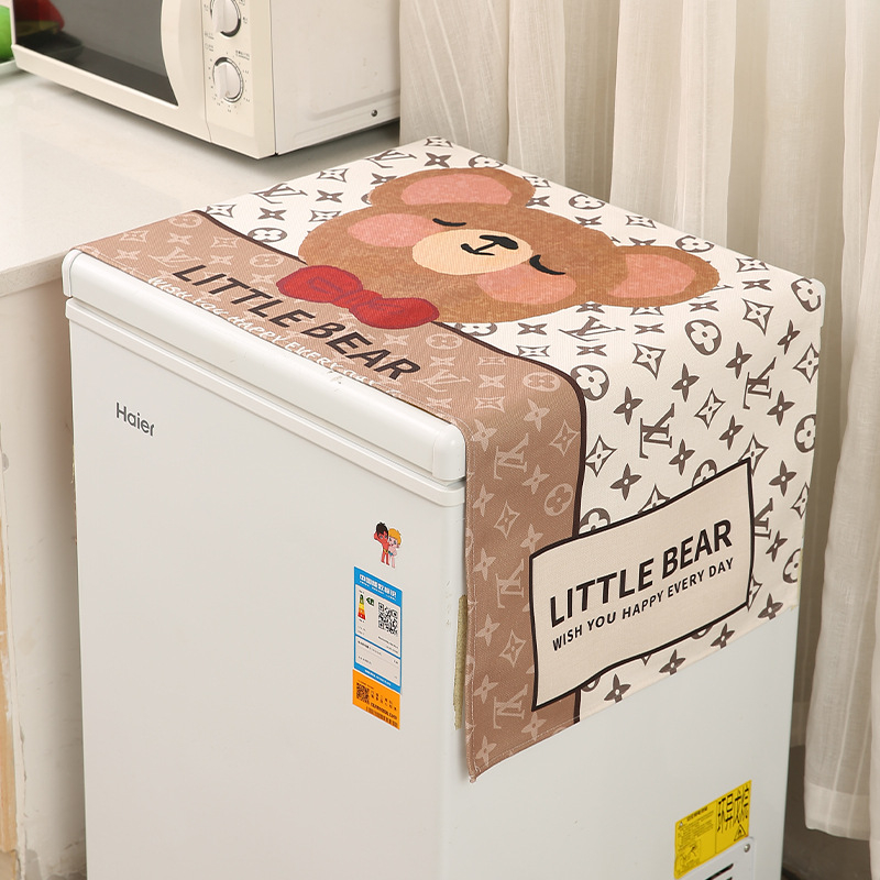 Si xuan lina putekļu aizsargs pārsegs ledusskapim, veļas mazgājamai un mikroviļņu krāsnij, vienkāršs un mūsdienīgs stils, piemērots viesistabai un balkonam