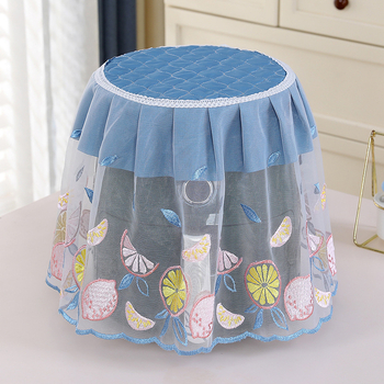 Putekļu aizsarg vāciņš frituvei ar mežģīnēm, auduma aizsargs virtuves sadzīves tehnikai; Materiāls: Mežģīnes; Stils: Vienkāršs un mūsdienīgs; Apstrāde: Cits