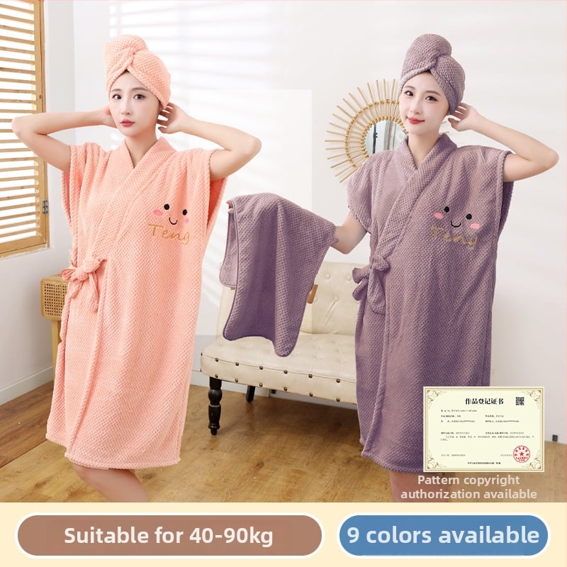 Халат за баня Yueyan Meike, корал флис, полиестер, 520 г