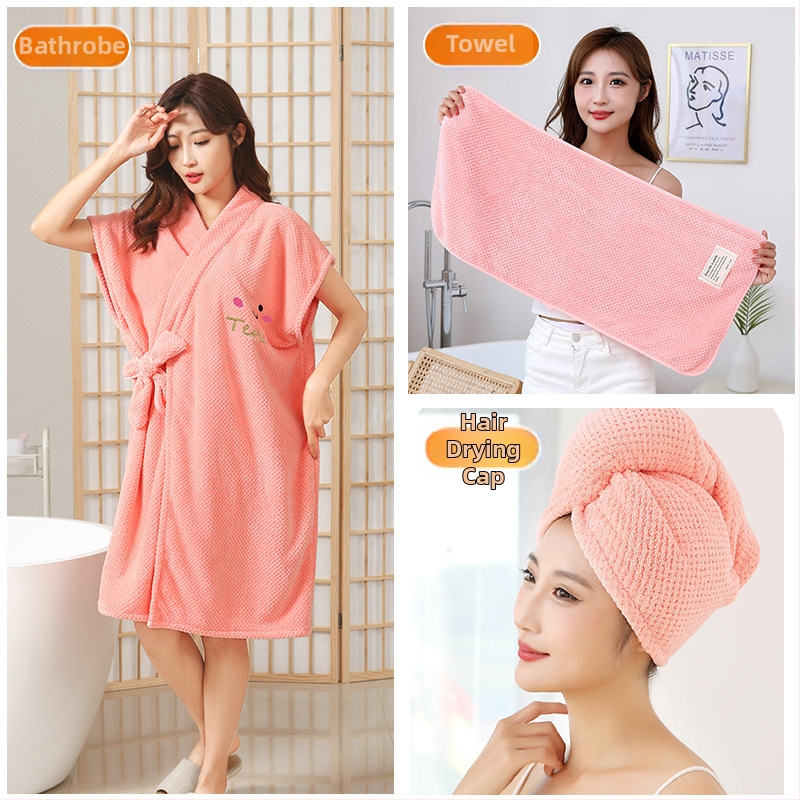 Халат за баня Yueyan Meike, корал флис, полиестер, 520 г