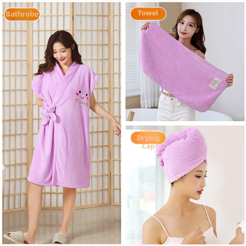 Халат за баня Yueyan Meike, корал флис, полиестер, 520 г