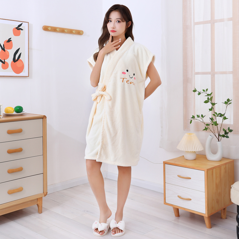 Халат за баня Yueyan Meike, корал флис, полиестер, 520 г