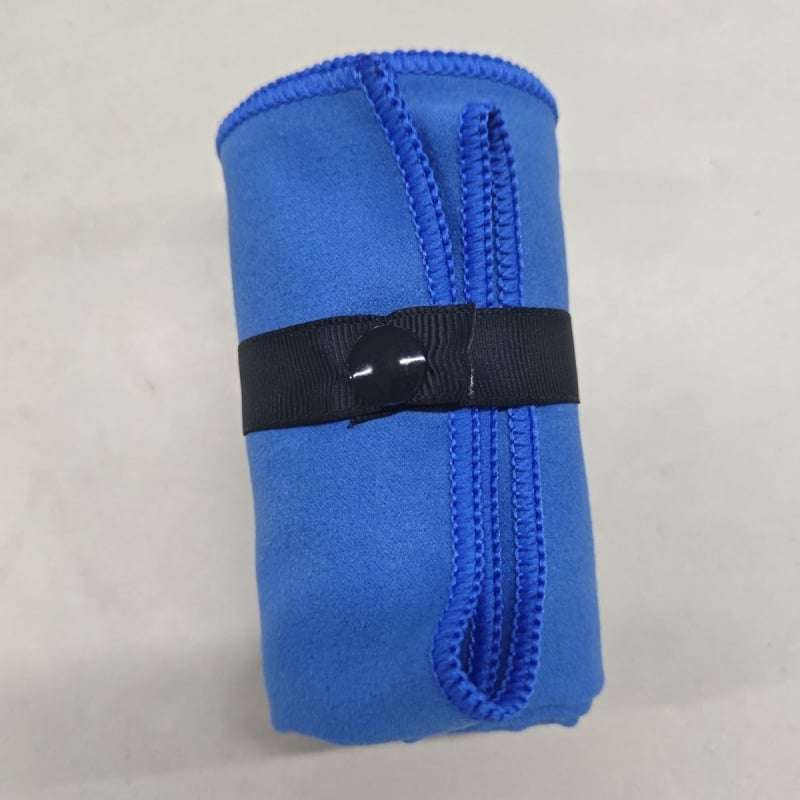 Бързосъхнеща микрофибърна кърпа за плуване и фитнес — преносима, абсорбира пот, 150D нишка, права тъкан, тегло под 100 g