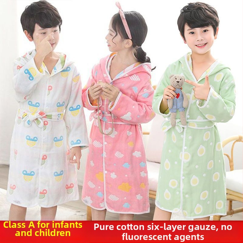 Unique detský bavlnený župan na kúpanie a plášť uteráka