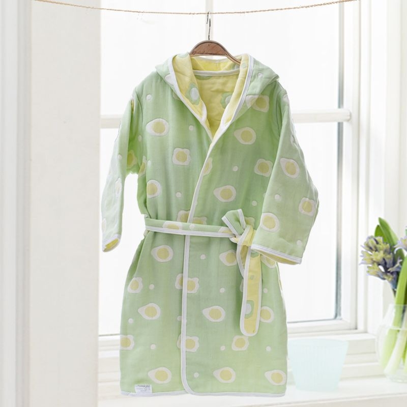 Unique детски памучен банен халат и кърпа‑пелерина
