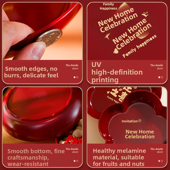  Plastikinis būsto įkūrimo dekoracijų rinkinys gyvenamojo kambario kavos staliukui su vaisių ir saldumynų padėklais, kartoninė pakuotė, prekė Orange Nuoyi Bai