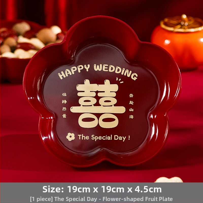  Plastikinis būsto įkūrimo dekoracijų rinkinys gyvenamojo kambario kavos staliukui su vaisių ir saldumynų padėklais, kartoninė pakuotė, prekė Orange Nuoyi Bai