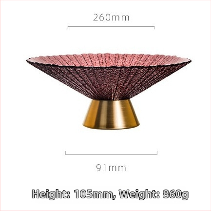 Стъклена чиния за плодове с крака, стил лек лукс, пролет 2020, първокласно качество