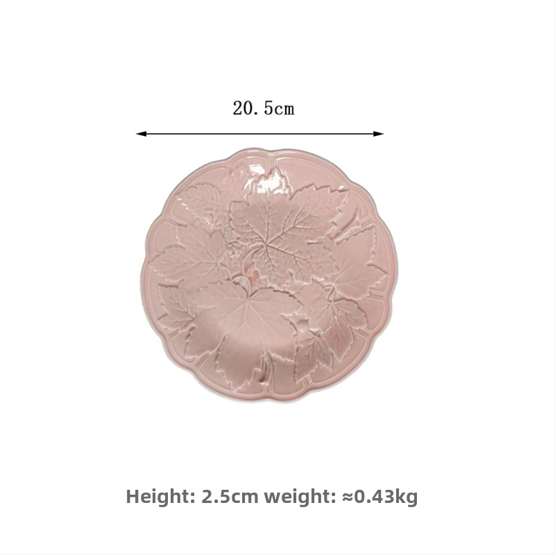 Keramikas šķīvju komplekts, apaļas formas, retro stils, zem glazūras, piemērots mikroviļņu krāsnij