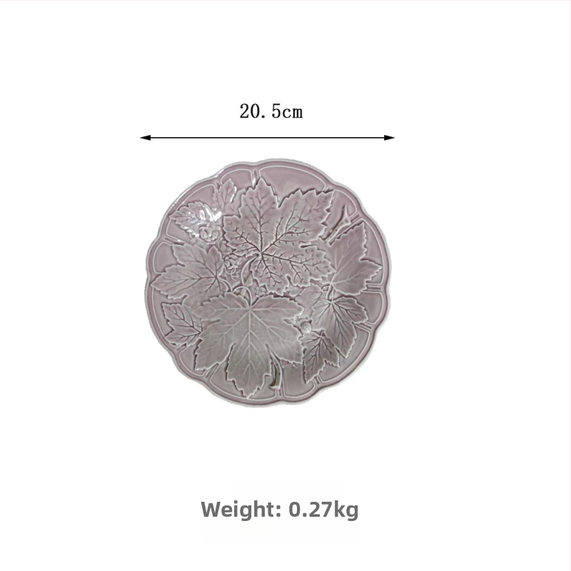 Keramikas šķīvju komplekts, apaļas formas, retro stils, zem glazūras, piemērots mikroviļņu krāsnij