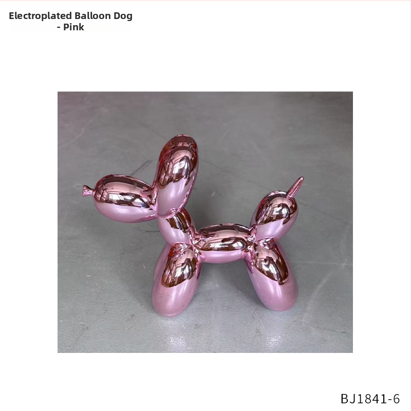 Baliono šuns skulptūra – šiuolaikinio meno stilius, plastmasos medžiaga, pusiau rankinis ir pusiau mechaninis gaminimas