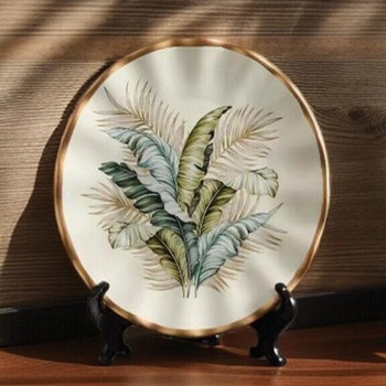 Keraminė dekoratyvinė lėkštė, rankų darbo, gimtadienio dovana, Kalėdų dekoras, verslo dovana