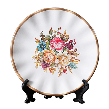 Keraminė dekoratyvinė lėkštė, rankų darbo, gimtadienio dovana, Kalėdų dekoras, verslo dovana