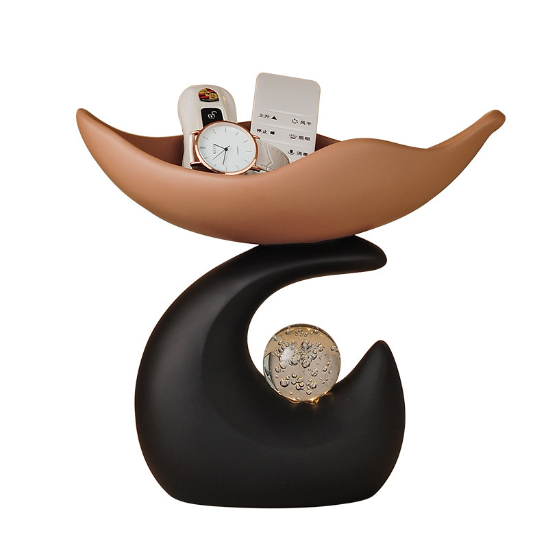 Dekorativna figura za pohranu ključeva za ulazni hodnik - smola, lagani luksuz, ručno izrađeno, ručno obojeno, ubrizgano oblikovanje