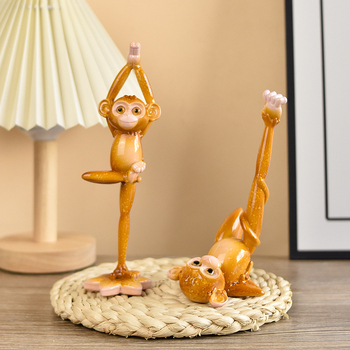 Beždžionė jogos poza iš sintetinės dervos – gyvūnų dekoratyvinė figūra Zhongtuo (Medžiaga: sintetinė derva; Prekės ženklas: Zhongtuo; Kategorija: Gyvūnai; Medžiagos tipas: plastikas, derva)