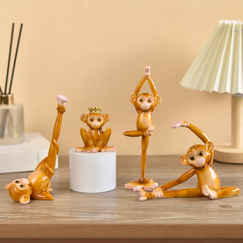 Beždžionė jogos poza iš sintetinės dervos – gyvūnų dekoratyvinė figūra Zhongtuo (Medžiaga: sintetinė derva; Prekės ženklas: Zhongtuo; Kategorija: Gyvūnai; Medžiagos tipas: plastikas, derva)