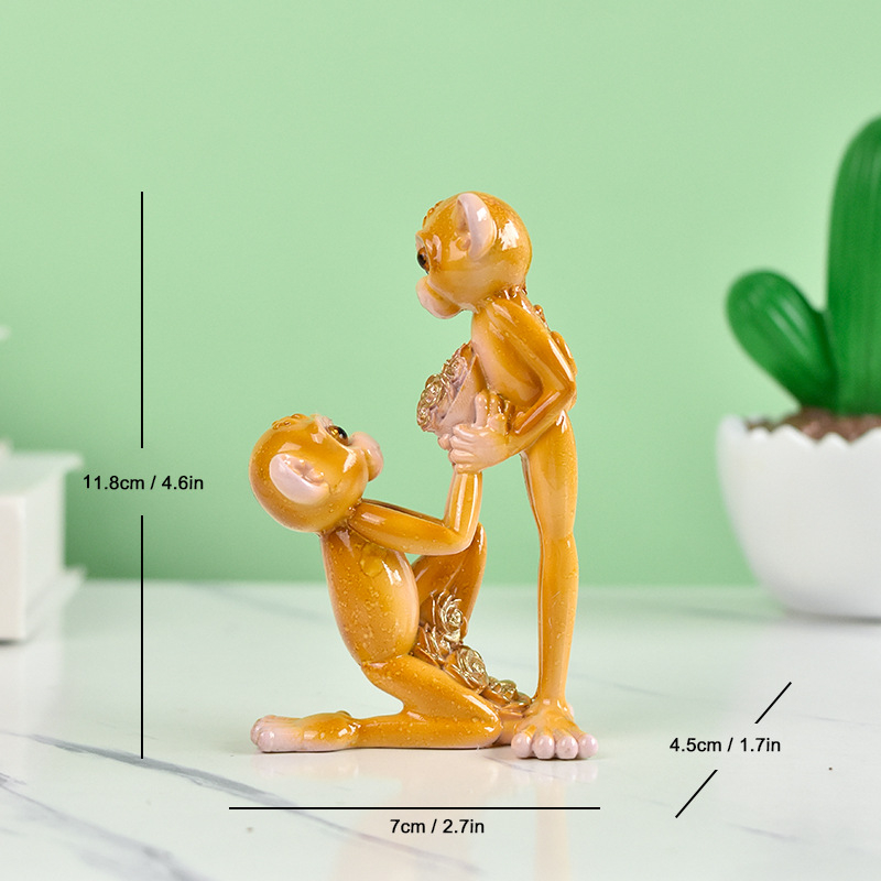 Beždžionė jogos poza iš sintetinės dervos – gyvūnų dekoratyvinė figūra Zhongtuo (Medžiaga: sintetinė derva; Prekės ženklas: Zhongtuo; Kategorija: Gyvūnai; Medžiagos tipas: plastikas, derva)