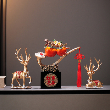 Laiminga elnio figūrėlė iš rezino - Kinų stiliaus vidaus dekorui, rezino amatai, prekės ženklas Card decoration, puiki dovana naujakuriams