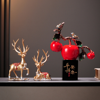 Laiminga elnio figūrėlė iš rezino - Kinų stiliaus vidaus dekorui, rezino amatai, prekės ženklas Card decoration, puiki dovana naujakuriams