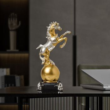 Baiying Šiaurietiškojo Meno Modernus Arklio Dekoras Gyvenamajai, Televizoriaus Spintei, Įėjimui ir Vyno Spintai – Syntetinė Derva