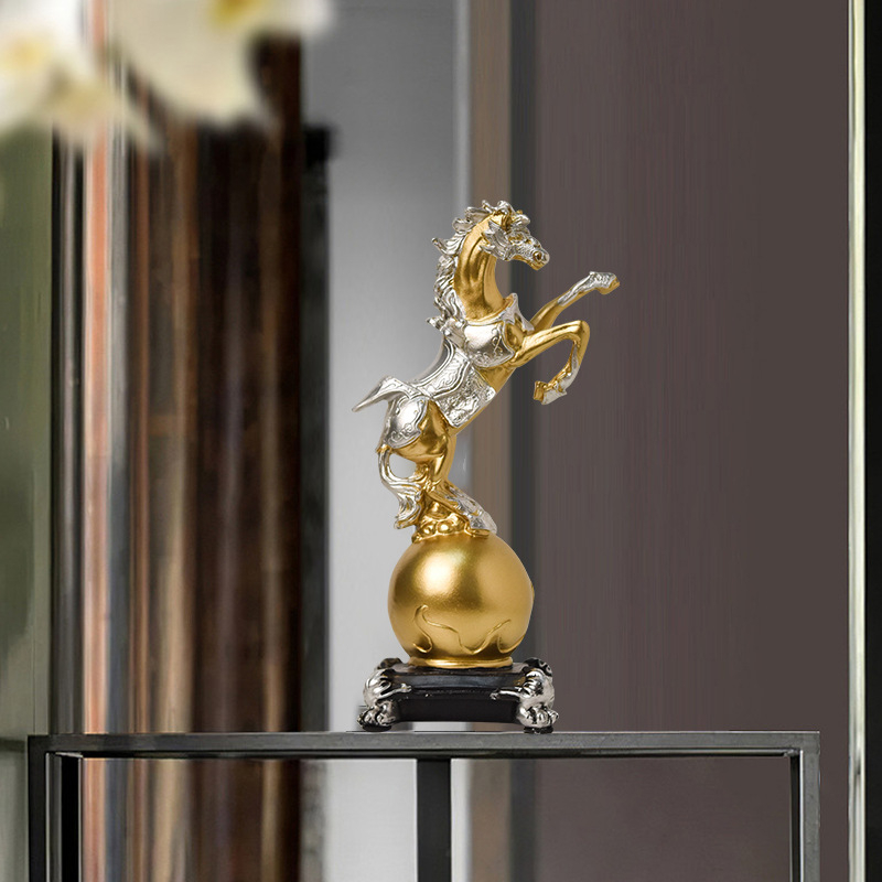 Baiying Šiaurietiškojo Meno Modernus Arklio Dekoras Gyvenamajai, Televizoriaus Spintei, Įėjimui ir Vyno Spintai – Syntetinė Derva