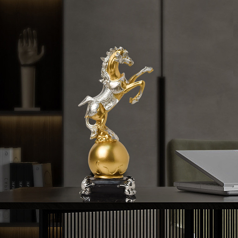 Baiying Šiaurietiškojo Meno Modernus Arklio Dekoras Gyvenamajai, Televizoriaus Spintei, Įėjimui ir Vyno Spintai – Syntetinė Derva