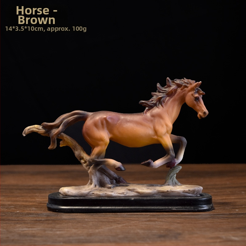 Baiying Šiaurietiškojo Meno Modernus Arklio Dekoras Gyvenamajai, Televizoriaus Spintei, Įėjimui ir Vyno Spintai – Syntetinė Derva