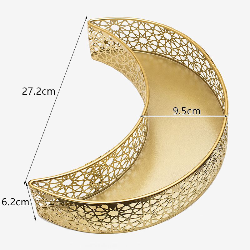 Dzelzs dekoratīvs trauks ar zvaigznes un mēness motīviem, rokām darināts, aerosola apdare, FR-007, XJFR