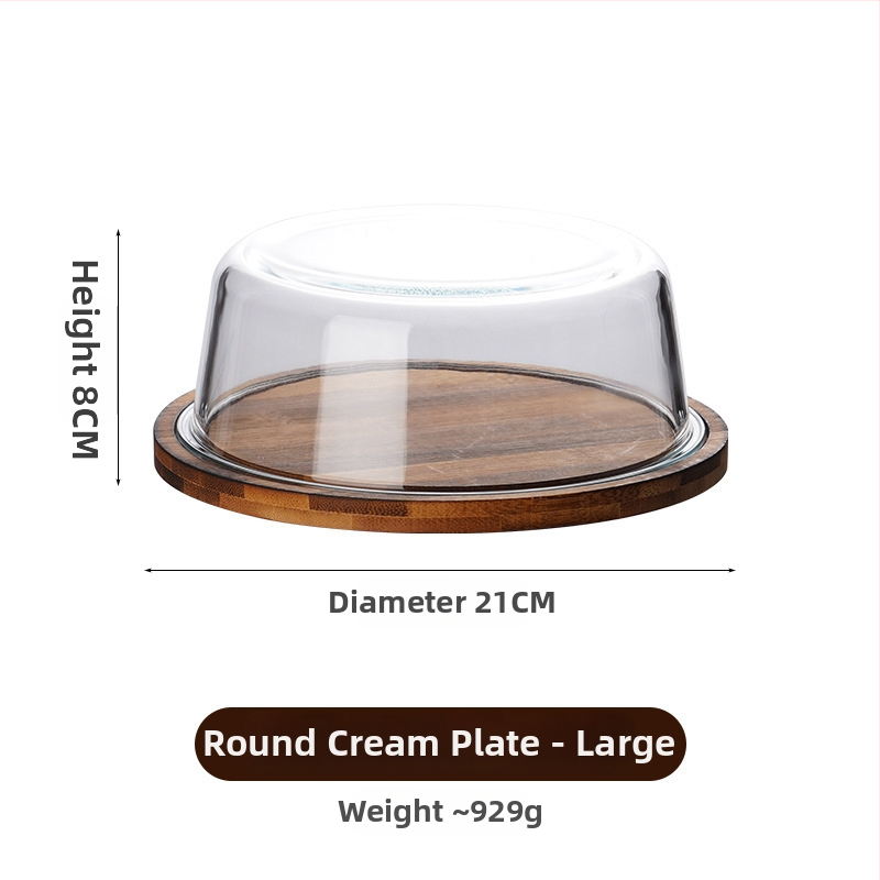 Stikla sviesta uzglabāšanas trauks ar vāciņu, kvadrātformas, termiski izturīgs stikls, gaišs grezns stils, nav piemērots mikroviļņu krāsnij