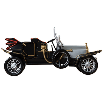 Geležinis vintage automobilio modelis – retro nostalgiška dekoracija namams, gimtadienio dovana klasės draugui