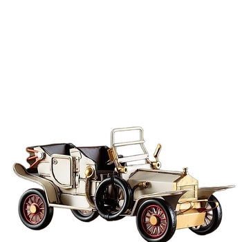 Geležinis vintage automobilio modelis – retro nostalgiška dekoracija namams, gimtadienio dovana klasės draugui