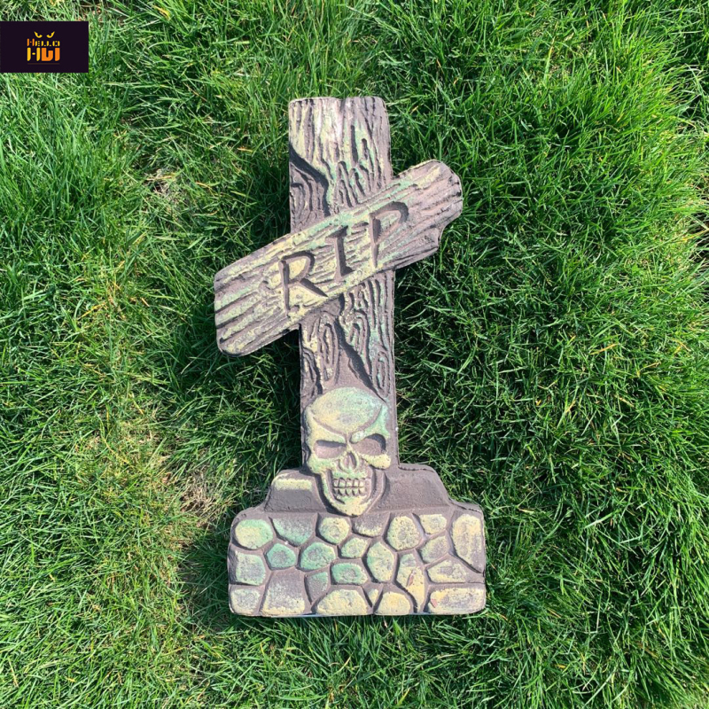 Halovīna putu apbedījums – skatu rekvizīts, šausmu dekors spoku mājai