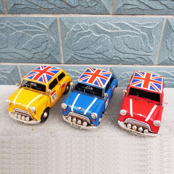 Sa Zhe kovácsoltvas autómodell, könnyű luxus Európai-Brit stílus, retro nosztalgikus otthoni dekoráció