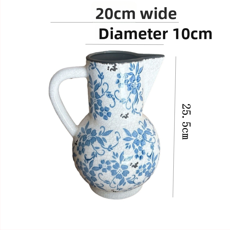 Double Flat ķīniešu stila porcelāna vāze