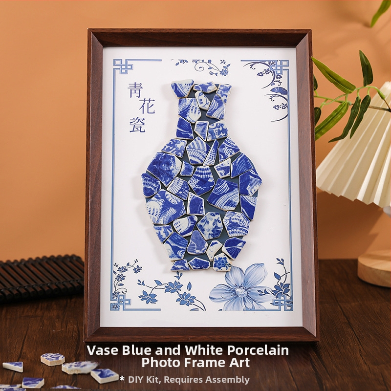 DIY keramisko flīžu mozaīkas gleznošanas komplekts, roku darbs, preces kods 176002z0, kategorija amatniecība – gleznošana, stils Ķīniešu stils, parasta iepakošana