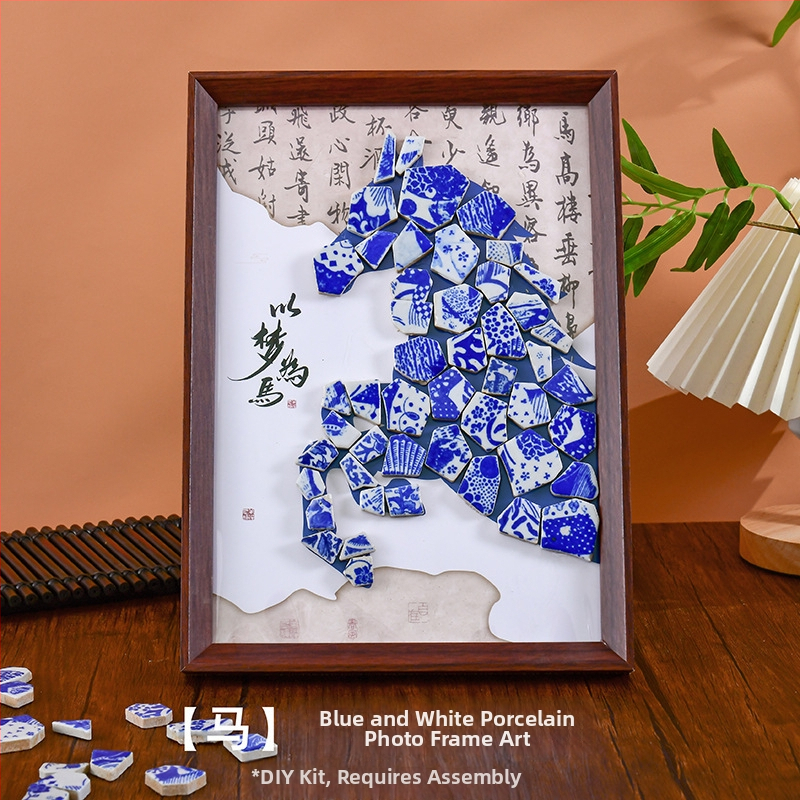 DIY keramisko flīžu mozaīkas gleznošanas komplekts, roku darbs, preces kods 176002z0, kategorija amatniecība – gleznošana, stils Ķīniešu stils, parasta iepakošana