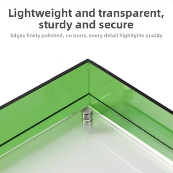 Plastmasas fotogrāfiju rāmis, taisnstūra formā, aizsargā gleznas